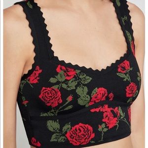 BCBG La Rosa Cropped Top